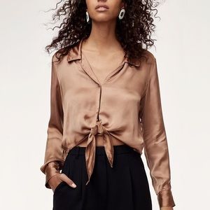 Wilfred TIe front blouse